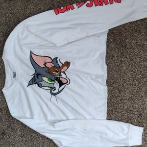 Tom and Jerry white long sleeve